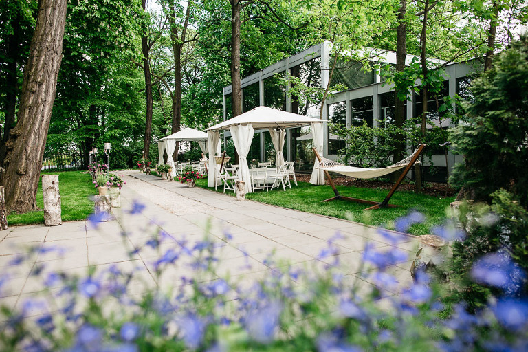 ogród w restauracji Endorfina Foksal