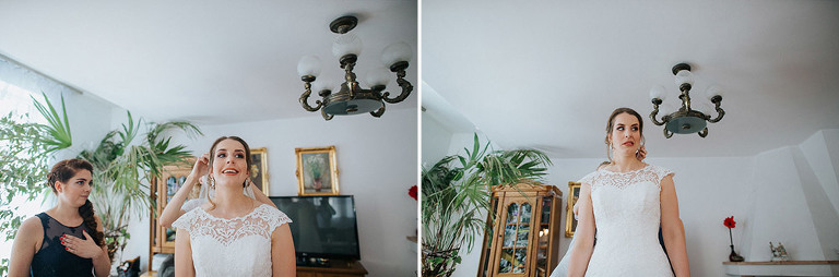 zakładanie welonu przed ślubem 