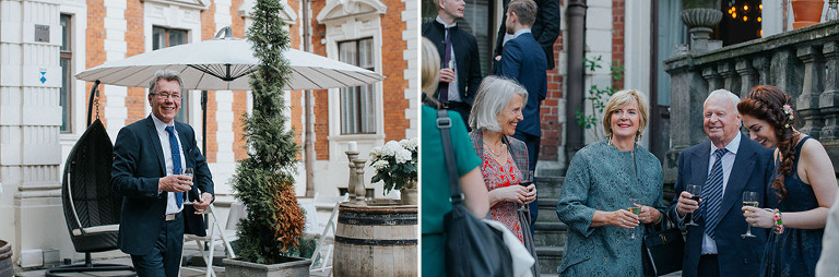 goście w ogrodzie podczas wesela w endorfina foksal 