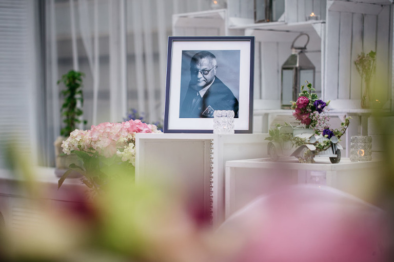 zdjęcie zmarłego taty na weselu 