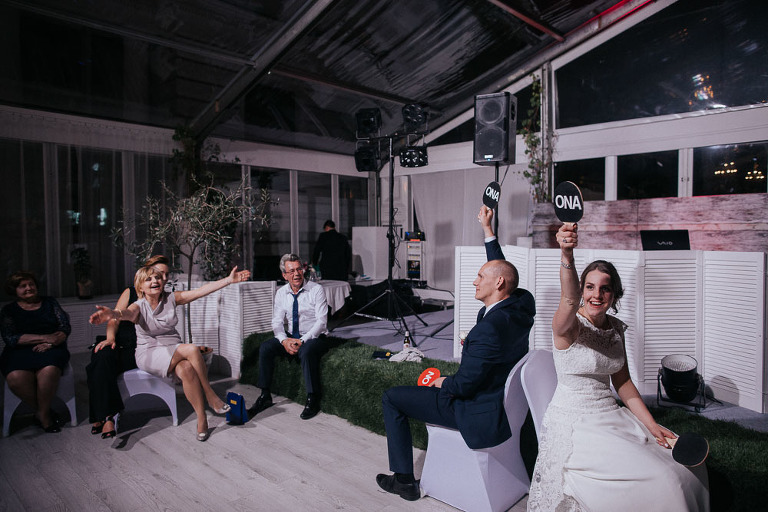 oczepiny test zgodności na weselu 