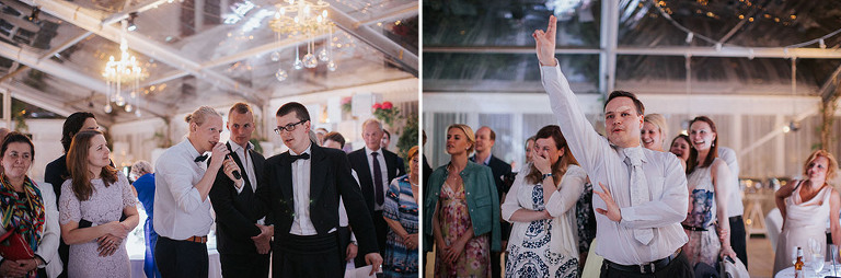 goście zadają pytania podczas oczepin test zgodności 