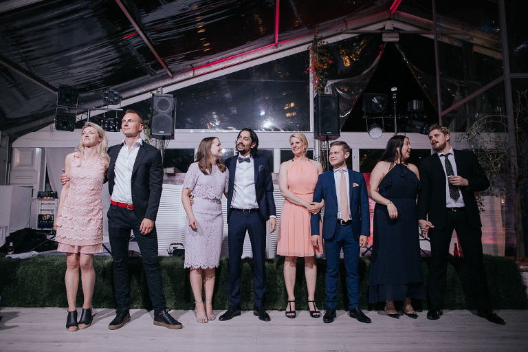 wybrani gości do konkursu oczepinowego 