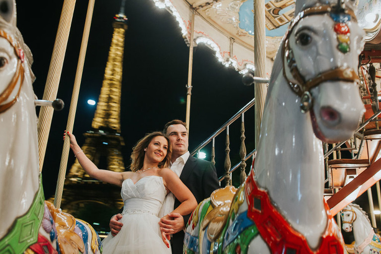 sesja ślubna na karuzeli Paryskiej