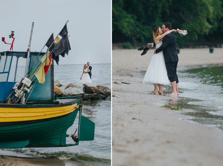 plener ślubny nad morzem 