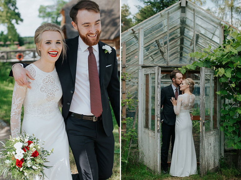 sesja ślubna w szklarni