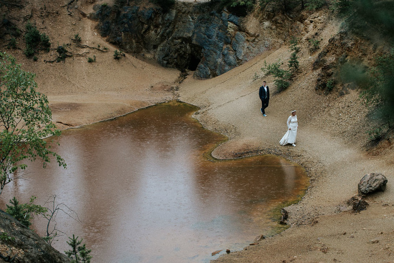 plener ślubny kolorowe jeziorka 