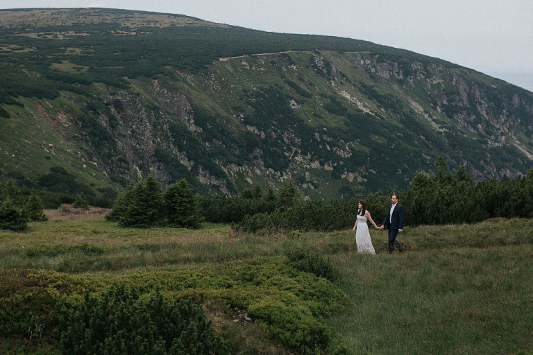 sesja ślubna na śnieżce 