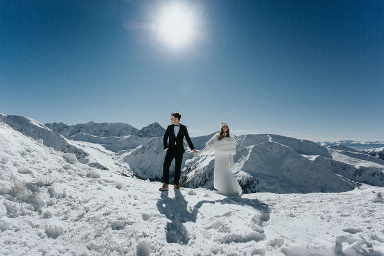 zimowy plener ślubny w tatrach 