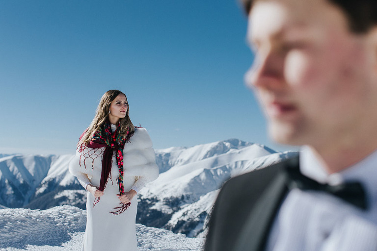 góralska zimowa panna młoda 