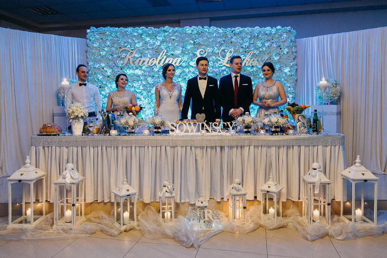 stół pary młodej na sali bankietowej Kasjopeja 
