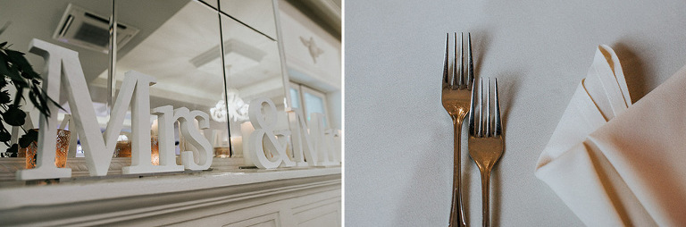 detale na sali podczas wesela w Złotopolskiej dolinie 