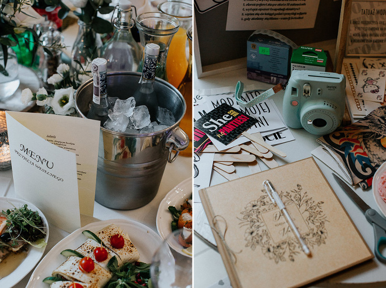 księga gości na weselu w Złotopolskiej dolinie 