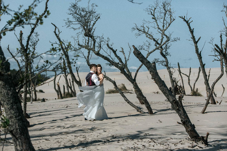 sesja na plazy w lebie 