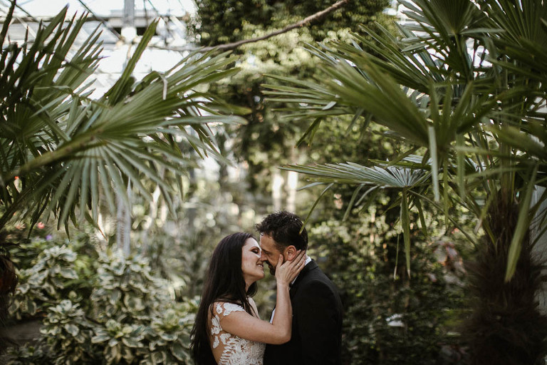 fotografia slubna w szklarni 