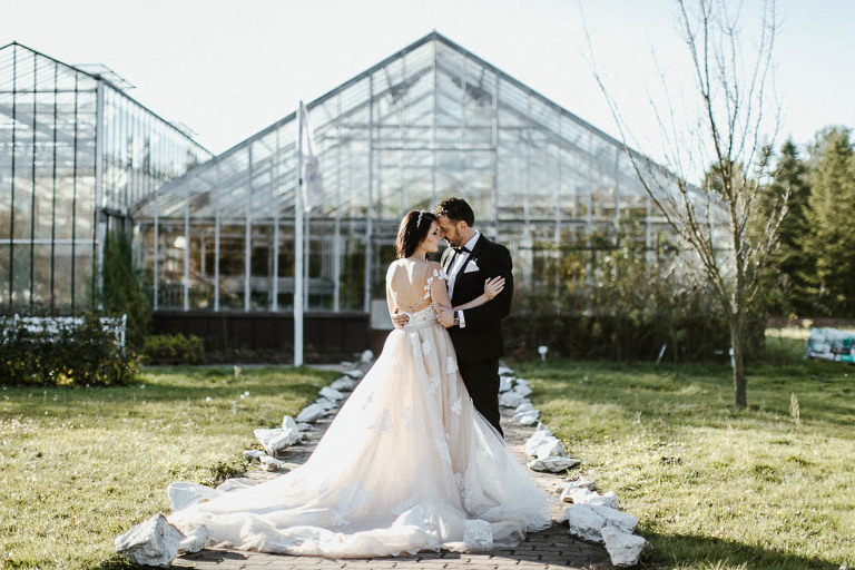 fotografia slubna w szklarni