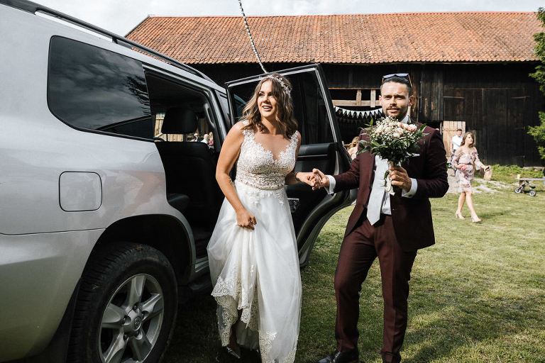 przyjazd pary młodej 