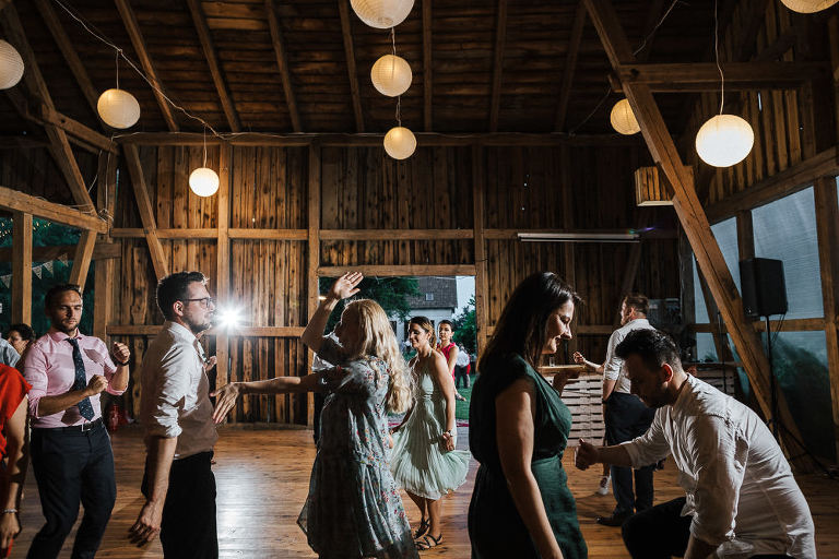 boho impreza w stodole