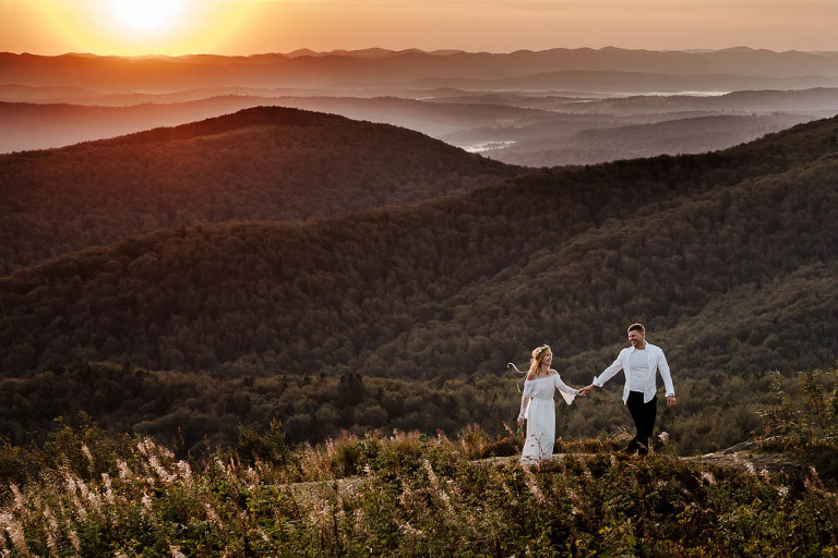 sesja zdjęciowa w Bieszczadach o wschodzie słońca