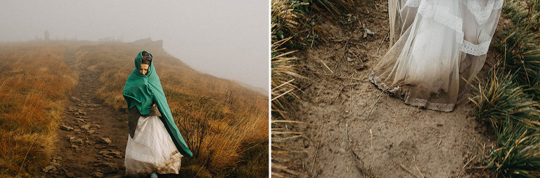 sukienka podczas sesji w Bieszczadach 