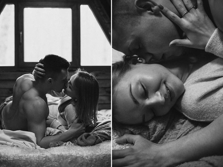 intymna sesja zdjęciowa zakochanych 