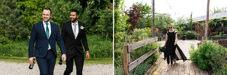 goście zmierzający na ślub 