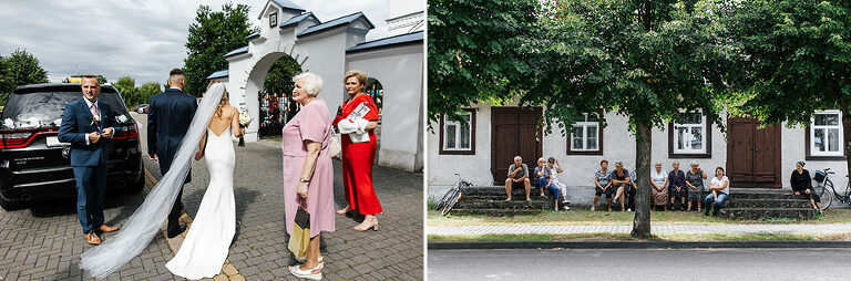 goście przed cerkwią 