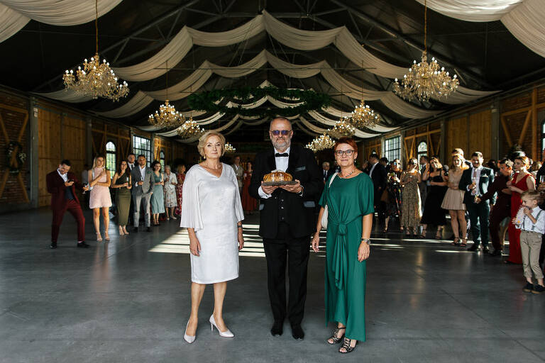 przywitanie przez rodziców chlebem i solą Majątek Howieny 